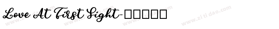 Love At First Sight字体转换